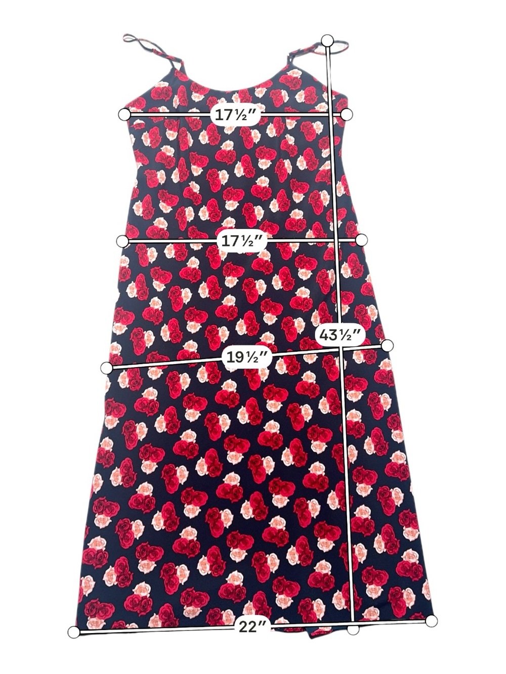 Karl Lagerfeld Paris Women’s 10 Floral Slip Dress Midi Dark Romantic Whimsigoth - Picture 3 of 6